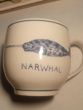 Molly Hatch Anthropologie Narwhal Mug